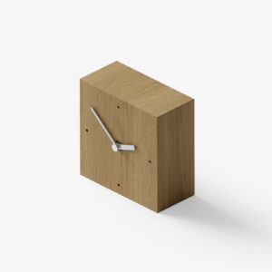 Square Wooden Table Clock